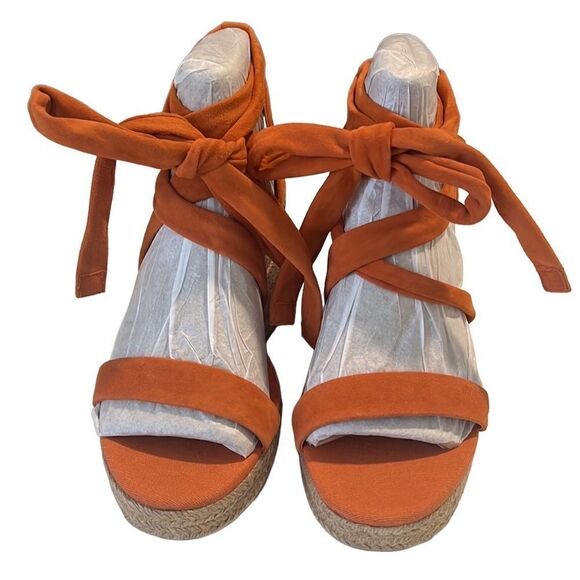 Vince Camuto Roreka Suede Ankle Tie Platform Espadrille Sandals Size 7 NWT - Picture 2 of 12